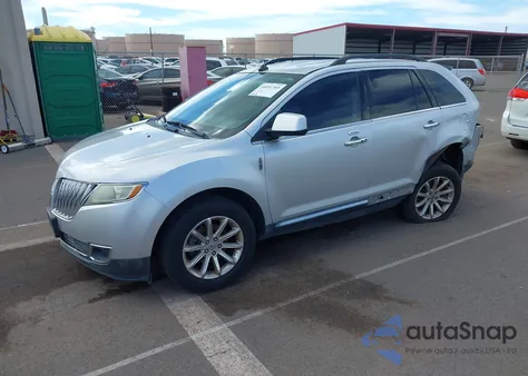 2011 Lincoln Mkx z USA, uszkodzony, nr VIN 2LMDJ6JK2BBJ12236